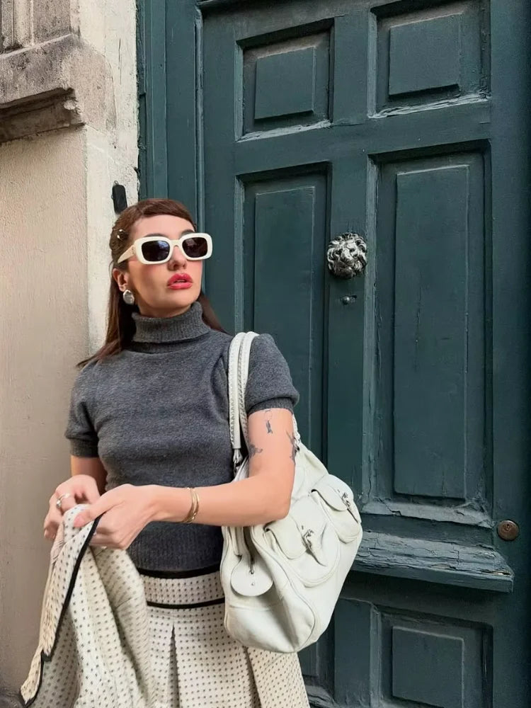High-neck sweater