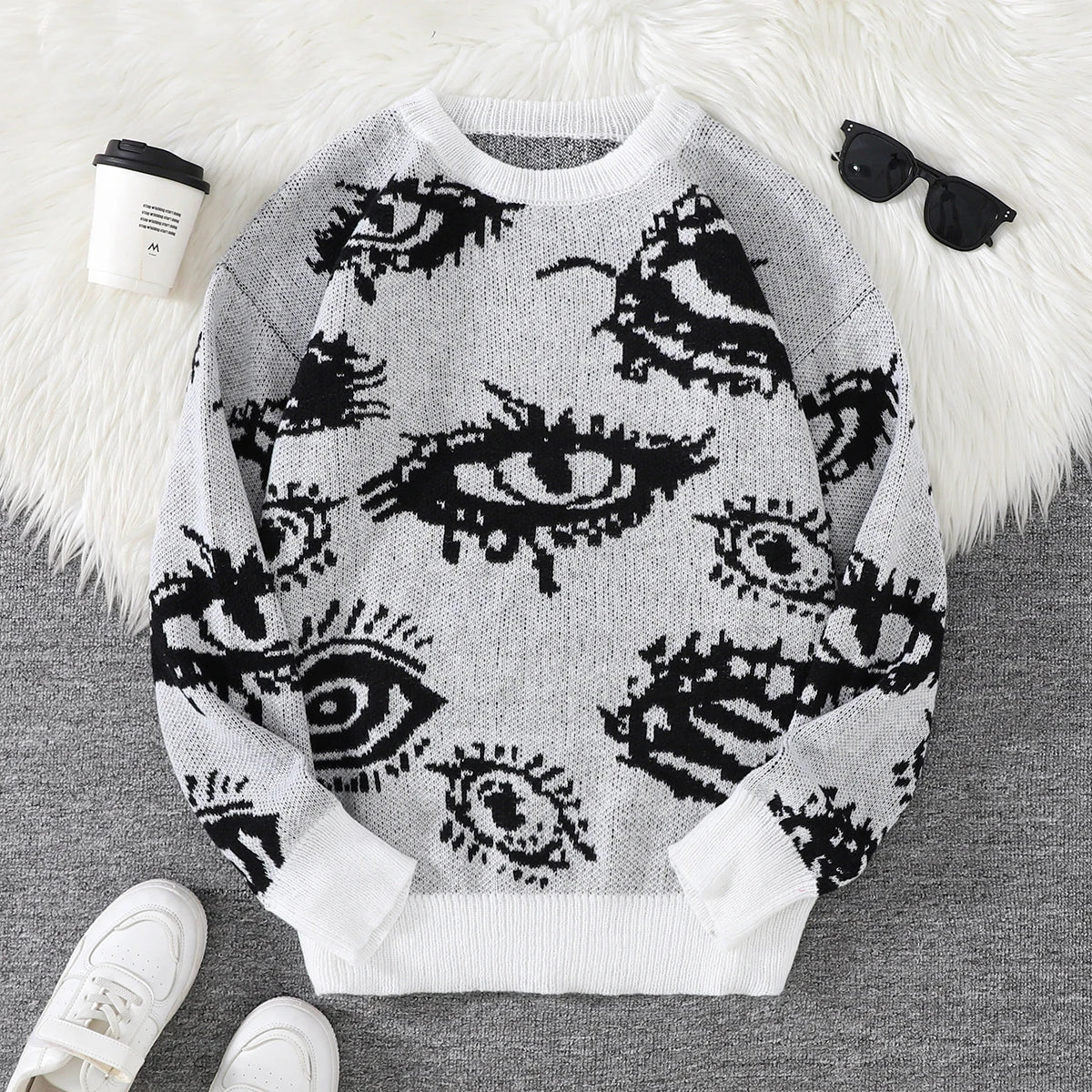 Abstract Eye Pullover Unisex