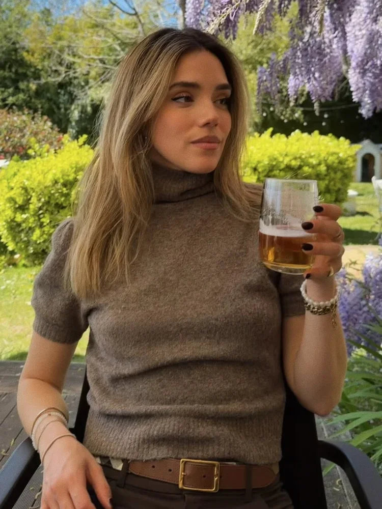 High-neck sweater